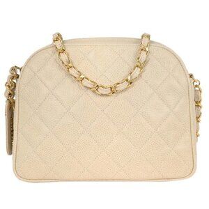 Chanel Off-white Calfskin Camera Bag 117270